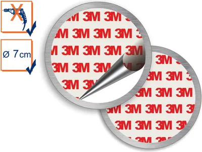 Produktbild von Universal Magnethalter Montageset Ø 7cm für Rauchmelder