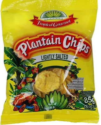 Produktbild von TROPICAL GOURMET Bananen Chips leicht gesalzen 85g | lightly salted | aus Ecuador