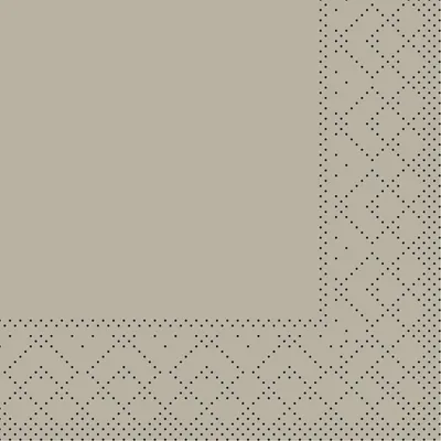 Produktbild von Tissue Cocktail-Serviette Beige Grey, 20 x 20 cm, 300 Stück - Mank