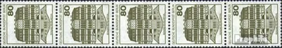 Produktbild von Briefmarken Berlin (West) 1982 Mi 674A R Fünferstreifen postfrisch Burgen und Schlösser