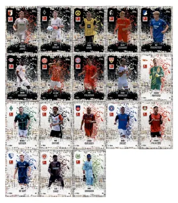 Immagine prodotto di Topps Match Attax Bundesliga - 2024/25 - Tutte le 18 figurine "Pixel-Pitch" in bianco e nero
