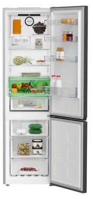 Produktbild von Beko B7RCNA407HXBR, 355 l, SN-T, 6 kg/24h, B, Fresh Zone Fach, Schwarz