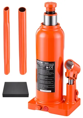 Produktbild von VEVOR Hydraulischer Flaschenheber 6 t Hubbereich 22-43 cm Wagenheber für Limousinen SUVs Pickups Reifenwechsel und Geräteabstützung, mit Überlastschutzventil Verbreiterter Basis und Langem Griff