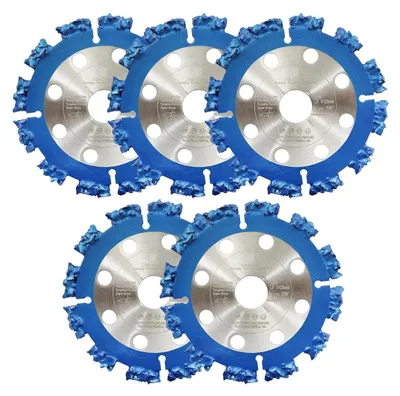 Productafbeelding van Schijfschijven van wolfraamcarbide, 125 mm, 5 stuks, met spindel van 22,23/15,875 mm, geschikt voor hout, rubber en kunststof