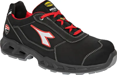 Produktbild von Ducati Shark Engine S3S Sicherheitshalbschuh - T.46 - Schwarz/Rot - DIADORA - 701.181226-C1462 T.46