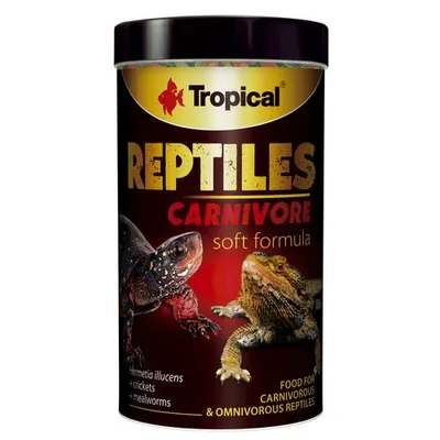 Imagen del producto de TROPICAL Reptiles Carnivore, 250 ml / 65 g, alimento para reptiles carnívoros, ideal para animales de climas cálidos, código de producto: 6911624