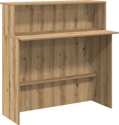 Produktbild von Eleganten-Stil Empfangstheke 1 PC,Rezeptionstrese,Modernes Design,Computertisch,Artisan-Eiche 100x50x103,5 cm Holzwerkstoff - Schreibtische - Möbel26