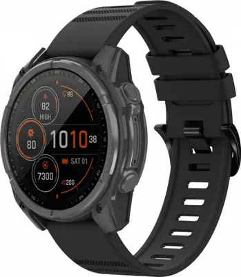 Image de imoshion QuickFit® Stripe Bracelet en silicone - Connecteur Garmin 22 mm - Noir