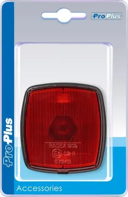 Productafbeelding van Achterlicht, rood, 66x62 mm, verpakt in een blisterverpakking