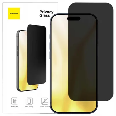 Zdjęcie produktu dla Szkło prywatyzujące SPACECASE Glass Privacy do iPhone 16 Pro Max/17 Pro Max