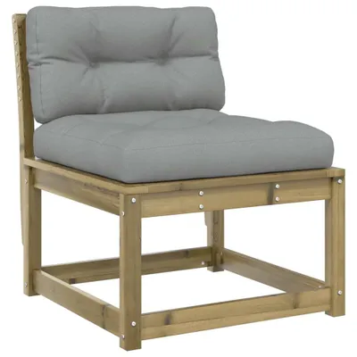 Immagine prodotto di vidaXL Divano da giardino con cuscini in legno di pino impregnato