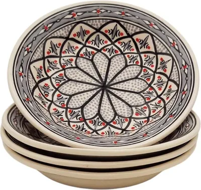 Immagine prodotto di Set di 4 piatti fondi grigi Bakir - P 24 cm