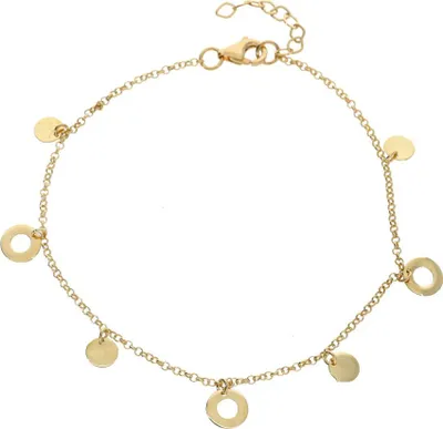 Produktbild von Zartes Bettelarmband echt Gold 333 (8 kt) 18+2 cm
