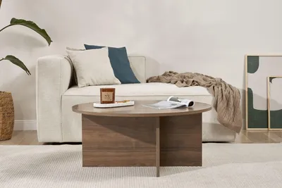 Produktbild von Skye Decor, Soleil - Walnut, Couchtisch, Nussbaum, 100 % Melaminplatte, 90 x 90 x 40 cm