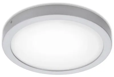 Produktbild von BRILONER FIRE LED Deckenleuchte, Neutralweißes Licht, Flaches Design, silberfarbig, 30 x 3,2 cm