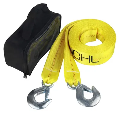 Imagen del producto de Cuerda de remolque de nylon, 2 pulgadas de diámetro, 6 metros de longitud, con una capacidad de tracción de 9 kg, para automóviles y camiones
