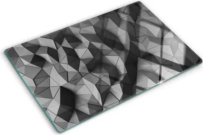 Produktbild von Tulup Glas Herdabdeckplatte - 80x52 cm - Glaskeramikkochfeld-Abdeckung Spritzschutz Glasabdeckplatte - Einteilig - Kunst: Modern & Klassisch - 3D-Abstraktion - Grau