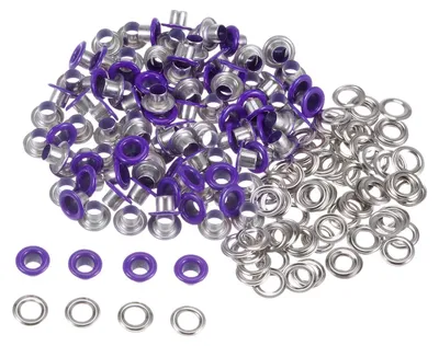 100 Metallösen 4 mm lila für DIY-Projekte