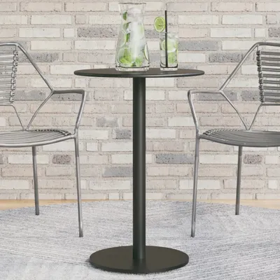 Produktbild von Möbel Gartentisch Rund Schwarz Ø50x72 cm Stahl - Gartentische 4009308