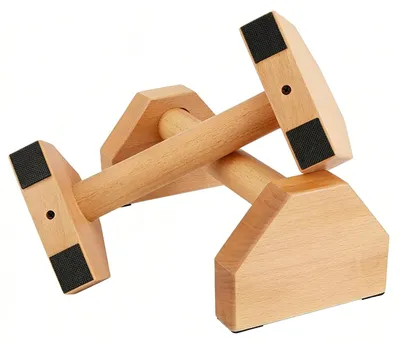 Produktbild von Holz-Handgriffe für Liegestütze, ergonomisch und rutschfest