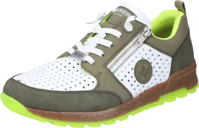Produktbild von Rieker Herren Halbschuhe Sneaker Schnürschuhe 15125, Größe:43 EU, Farbe:Grün