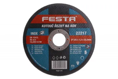 Produktbild von Trennscheibe Metall 125 x 1.2 x 22.2 FESTA