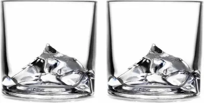 Produktbild von Liiton Everest Whiskeygläser, 2er Set, Whiskeyglas, Whiskey Glas, Tumbler, Kristallglas, 270 ml, L20500