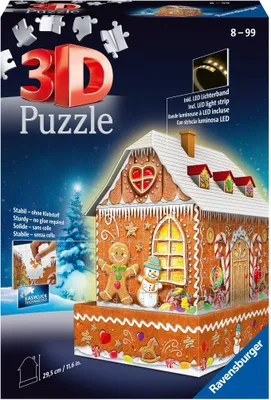 Produktbild von Lebkuchenhaus bei Nacht Ravensburger 11237