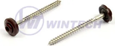 Produktbild von Klammerschraube + EPDM, RAL 8017 4,5 x 60 A2 / Packung mit 200 Stück