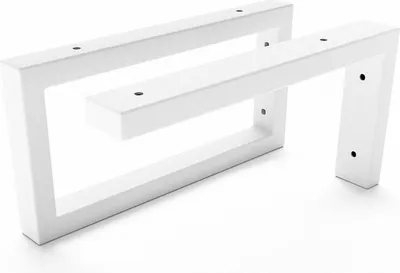 Produktbild von HEVVA - Waschtischhalterung 2er Set RHEIN-MAIN - 45 cm Tiefe, Weiß