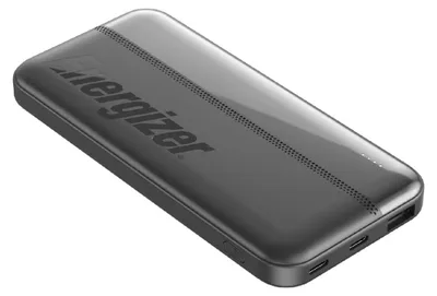 Immagine prodotto di Caricatore portatile Energizer a polimeri di litio ad alta capacità da 10000 mAh, leggero, a ricarica rapida, compatibile con iPhone, Samsung, tablet e altro, UE10050C