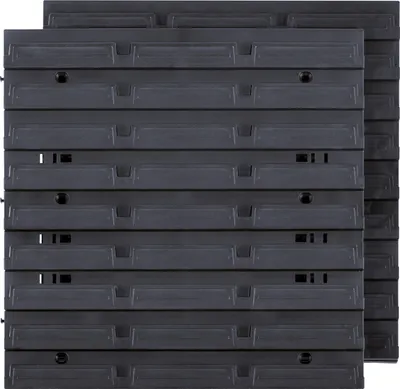 Produktbild von Set de 2 Fachböden de Wandwerkzeughalter, de Kunststoff, schwarz, 386 x 390 x 18 mm