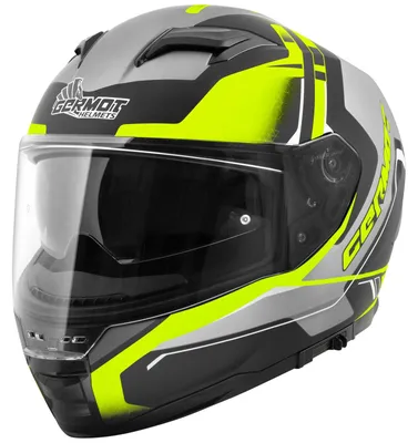 Obrázok produktu pre Germot Helm GM 350, matná čierna/fluorescenčná žltá farba - veľkosť L