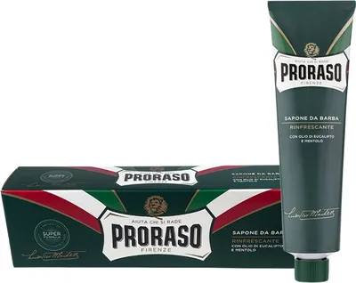 Produktbild von Proraso Shaving Soap in A Tube Refreshing, Rasierseife, Männer, Jeder Hauttyp, 150 ml, Feuchtigkeitsspendend, Auffrischend, Tube