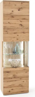 Produktbild von Vitrine 1 Santori | Eiche Bianco | ohne Beleuchtung