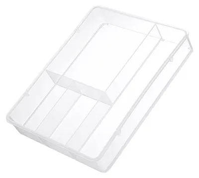 Obrázek produktu pro Organizér do zásuvky, rozdělovač, úložná zásuvka na psací stůl, krabička na kosmetiku pro koupelnu nebo kancelář, průhledná