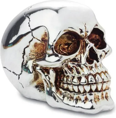 Produktbild von Kleiner verchromter Totenkopf