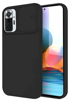 Obrázok produktu pre cofi1453® 360° ochrana CamShield silikónový kryt puzdro tenké puzdro na mobilný telefón s ochranou fotoaparátu kryt fotoaparátu kompatibilný s Xiaomi Redmi 9 Black