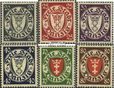 Produktbild von Briefmarken Danzig 1935 Mi 245-250 (kompl.Ausg.) postfrisch Staatswappen