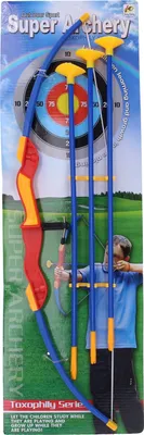Produktbild von Kinder-Bogenschießset aus Kunststoff, 58 cm, 3 Pfeile