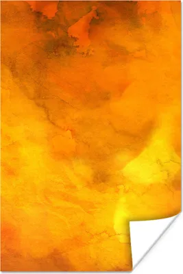 Produktbild von MuchoWow® Poster Aquarell - Abstrakt - Orange 40x60 cm - Plakate für die Wand - Poster Babyzimmer