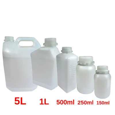 Produktbild von 1000ml Kunststoffflasche lösemittelfest eckig m. Skala, Schraubverschluss