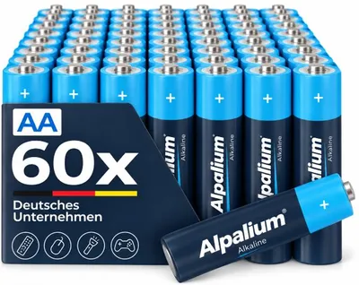 Produktbild von AA Batterien LR6 Mignon Alkaline 60 Stück Uhren Lichterketten Batterie Marke: Alpalium
