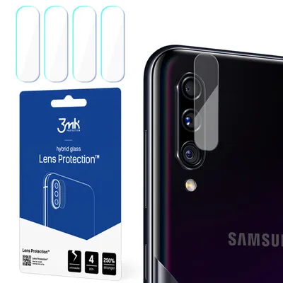 Produktbild von 3mk Hybridglas Lens Protection für Samsung Galaxy A30s Kamera Objektiv Kameralinse 0,16mm 6H (4 Stück)