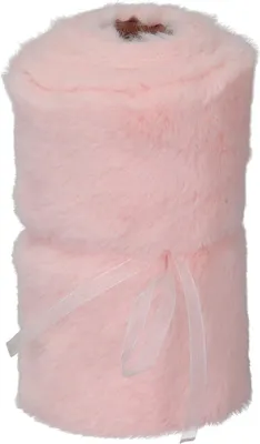 Produktbild von Tischband Rosa Fell-Optik, Kunstfell Tischläufer 15 x 200 cm