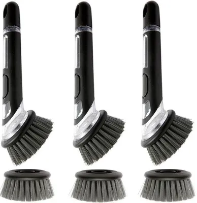 Productafbeelding van Set van 3 Vulbare Afwasborstels met Dispenser