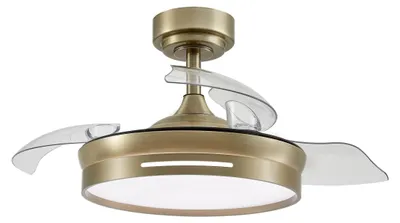 Deckenventilator mit LED, 48 W, 3 Flügel, 6 Stufen, Fernbedienung