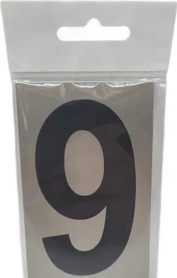 Produktbild von Aluminium Türschild " 9 " 100x60mm