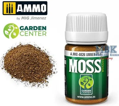 Imagen del producto de Pintura Ammo de MIG, color "Umber Peat MOSS" (marrón turbado)