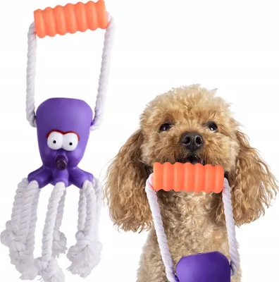 Produktbild von PETSTORY Hundespielzeug Oktopus mit Griff